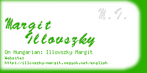 margit illovszky business card